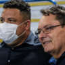 Ronaldo e Pedro Lourenço, empresários que negociaram o Cruzeiro (foto: Gustavo Aleixo/Cruzeiro)
