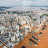 Cidade de Canoas, no Rio Grande do Sul, tomada pelas águas das enchentes