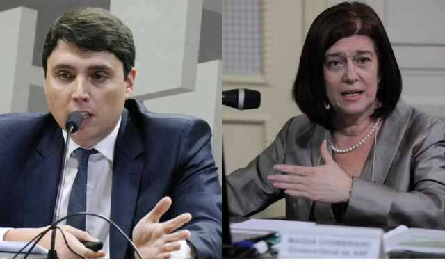 Pietro Mendes e Magda Chambriard  (Fotos: Agência Senado /Agência Brasil)