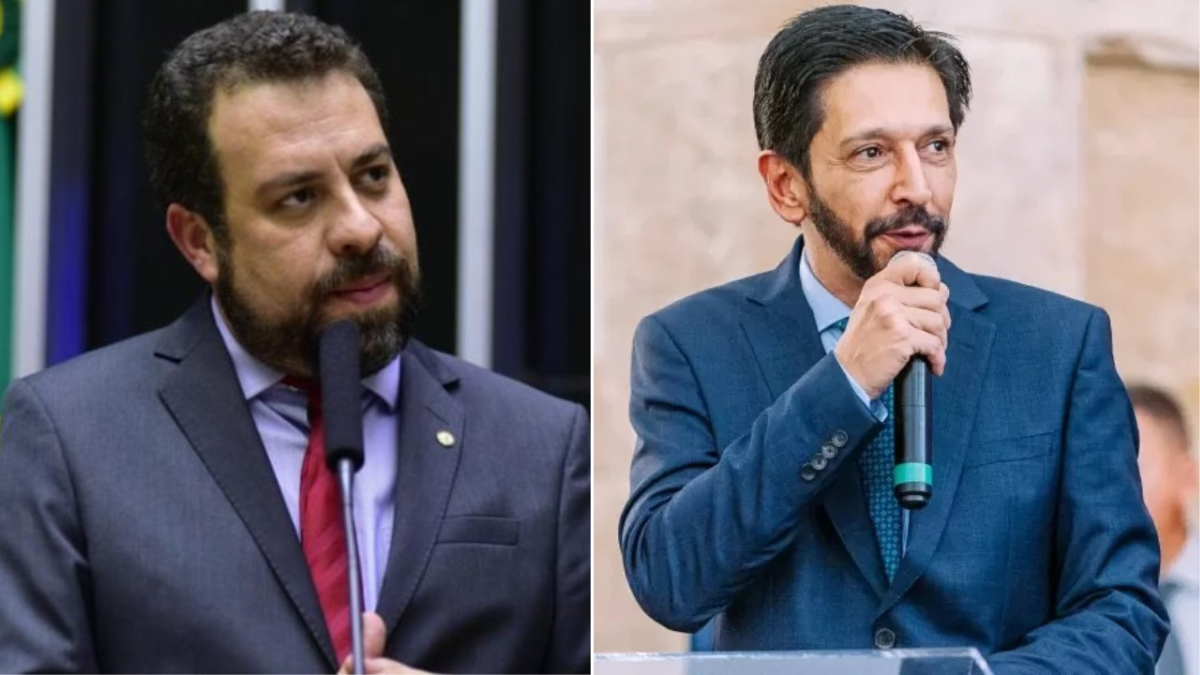 Guilherme Boulos e Ricardo Nunes. Foto: Zeca Ribeiro/Câmara dos Deputados / Leon Rodrigues/Secom/Prefeitura de São Paulo