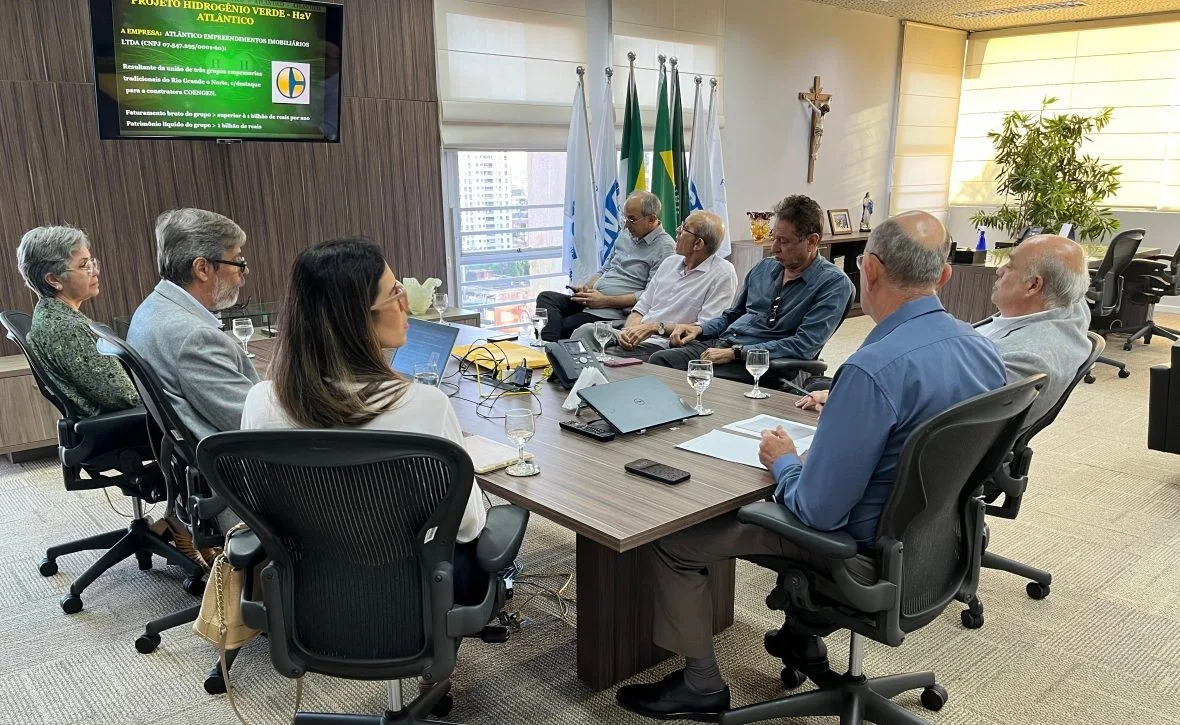 Reunião entre representantes da Coengen e da FIERN ocorreu na segunda-feira (15) - Foto: Divulgação 