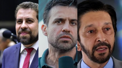 Guilherme Boulos, Pablo Marçal e Ricardo Nunes