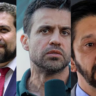 Guilherme Boulos, Pablo Marçal e Ricardo Nunes