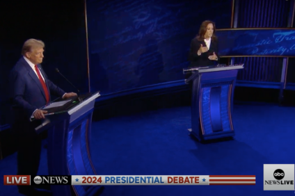 Donald Trump e Kamala Harris debate