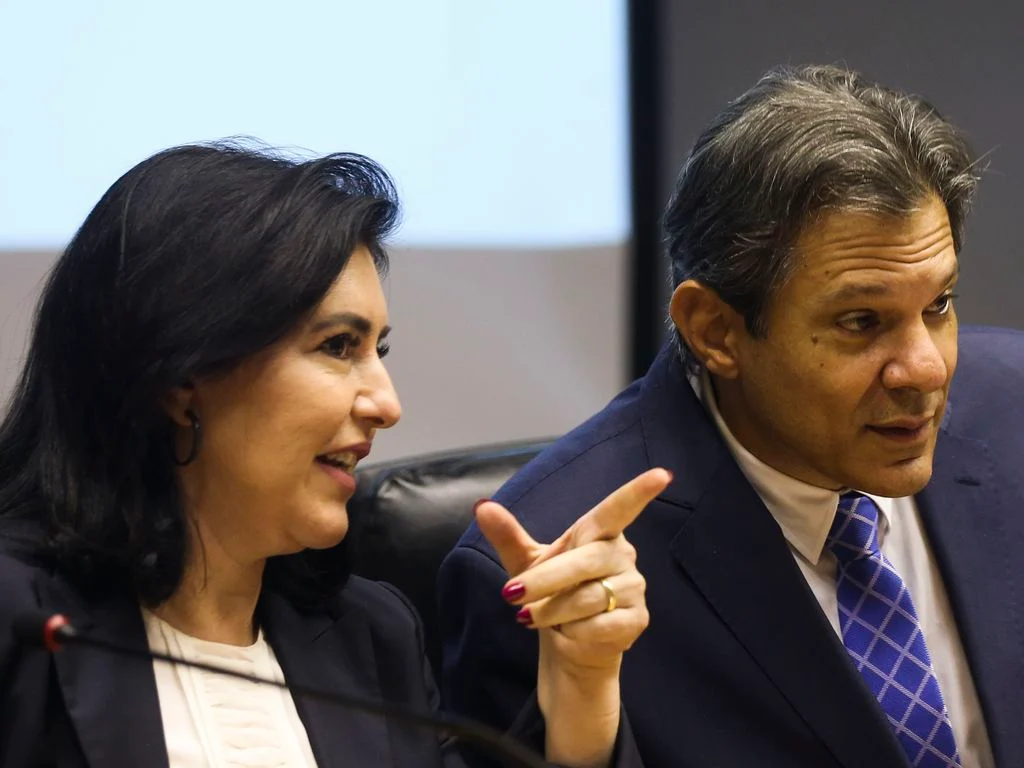 Fernando Haddad e Simone Tebet