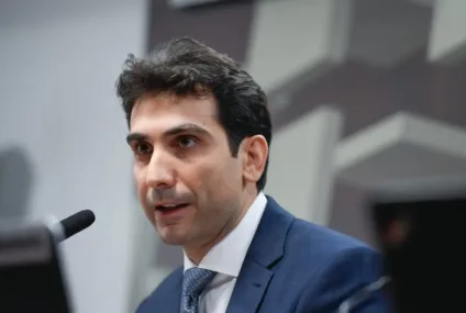 Gabriel Galípolo durante sua sabatina no Senado / Foto: Edilson Rodrigues/Agência Senado