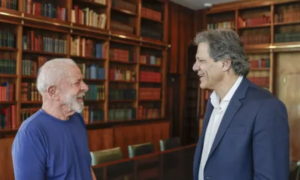 Presidente Lula e o ministro Fernando Haddad / Foto: Ricardo Stuckert