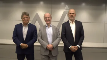 Geraldo Magela, conselheiro do Banco Master, Erich Schumann, presidente do Comitê de Auditoria, e Luiz Antônio Bull, diretor estatutário da instituição (Foto: Banco Master)