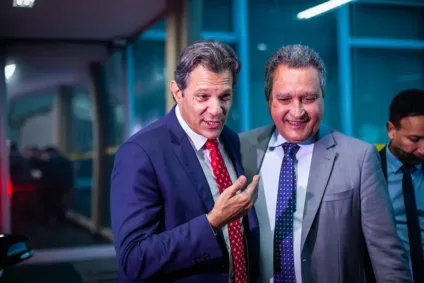 Fernando Haddad e Rui Costa / Foto: Diogo Zacarias