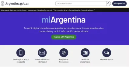 Portal do governo argentino foi invadido por hackers na noite de Natal (Foto: Reprodução/MiArgentina)