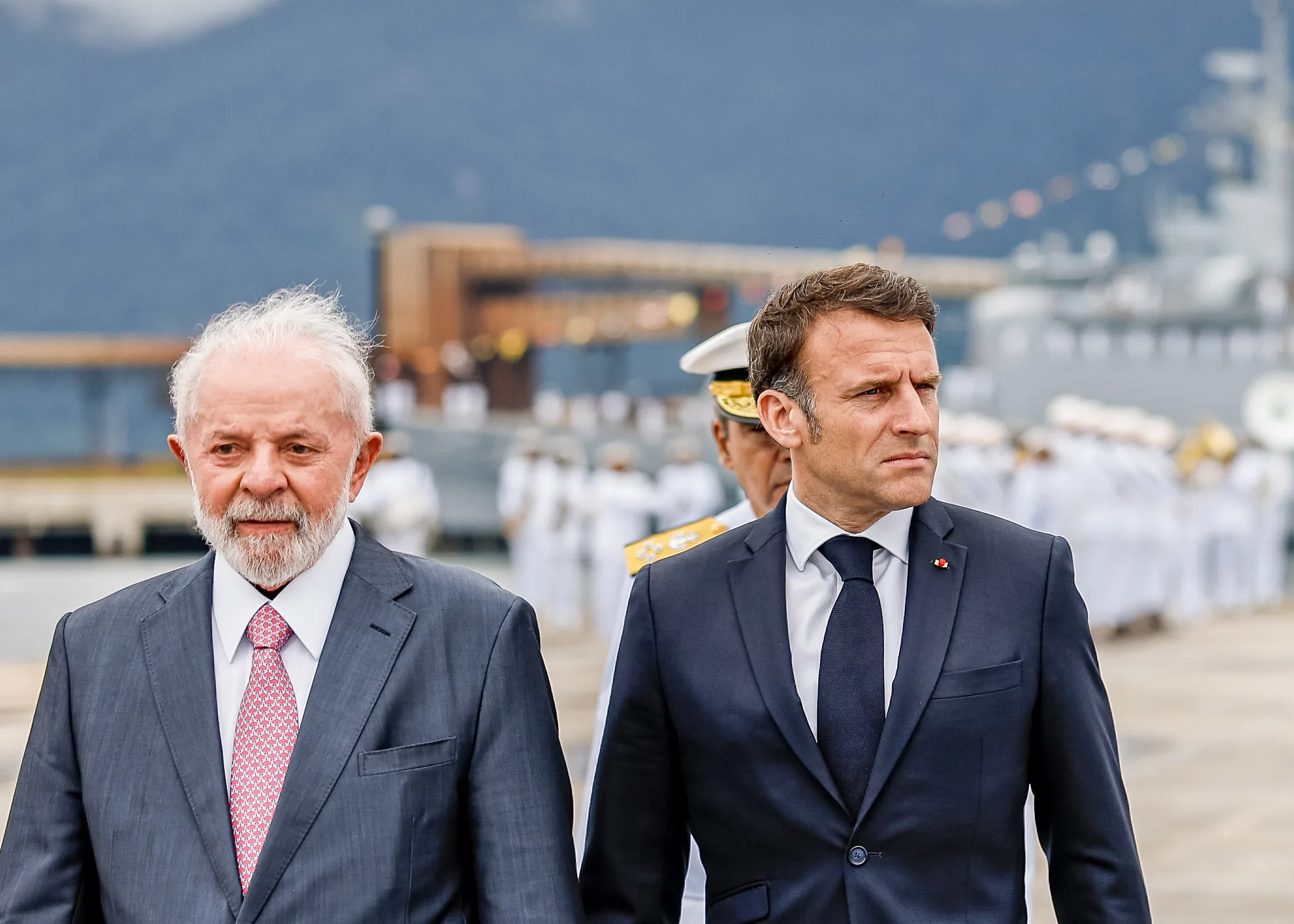 Emmanuel Macron e Luiz Inácio Lula da Silva / Foto: Ricardo Stuckert/PR