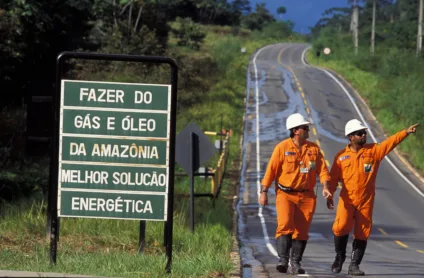 Gasoduto no campo de Azulão (Foto: Eneva/ Reprodução)