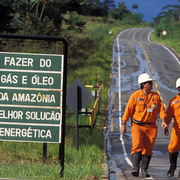 Gasoduto no campo de Azulão (Foto: Eneva/ Reprodução)