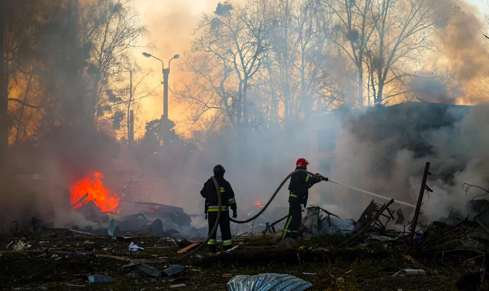 Ataque russo à infraestrutura energética da Ucrânia causa danos e feridos
(Foto: Reprodução /@ZelenskyyUa)

