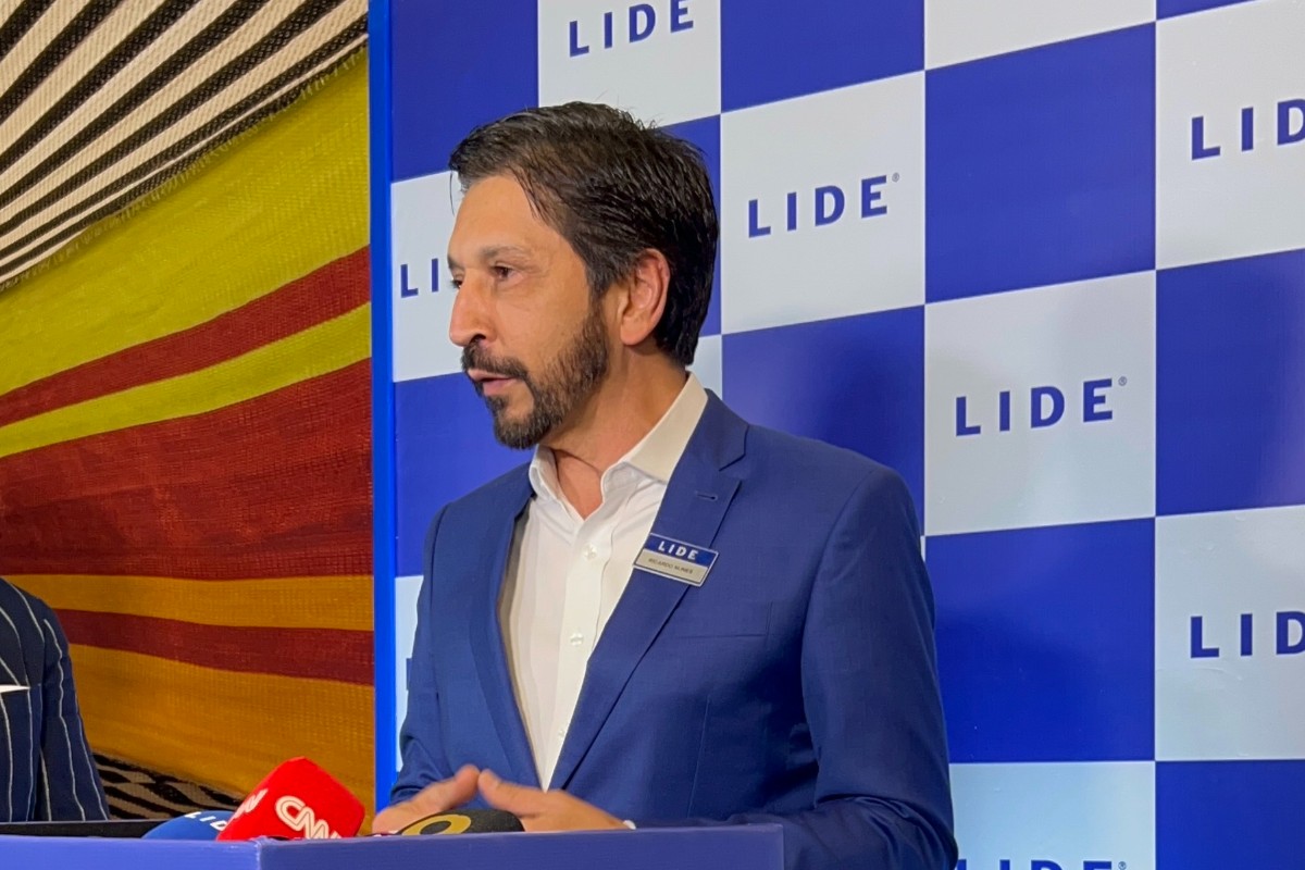 Ricardo Nunes durante almoço Empresarial LIDE em São Paulo no dia 24 de março de 2025