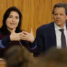 O ministro da Economia, Fernando Haddad, e a ministra do Planejamento e Orçamento, Simone Tebet (Foto: Reprodução)