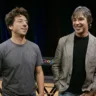 Google co-fundadores Sergey Brin (esquerda) e Larry Page Fonte: Wikimedia Comuns