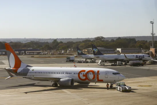 Gol estava em recuperação judicial desde 2024. Movimentação de aviões comerciais no aeroporto de Brasília. (Foto: Marcelo Camargo/Agência Brasil) Gol estava em recuperação judicial desde 2024. Movimentação de aviões comerciais no aeroporto de Brasília. (Foto: Marcelo Camargo/Agência Brasil)