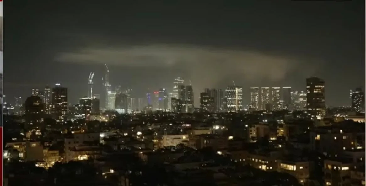 Imagem de Tel Aviv nesta sexta-feira (13). (Foto: Reprodução/CNN) Imagem de Tel Aviv nesta sexta-feira (13). (Foto: Reprodução/CNN)