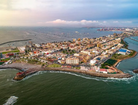 Visão aérea de Callao, no Peru. (Foto: Reprodução/ PortCityFutures)