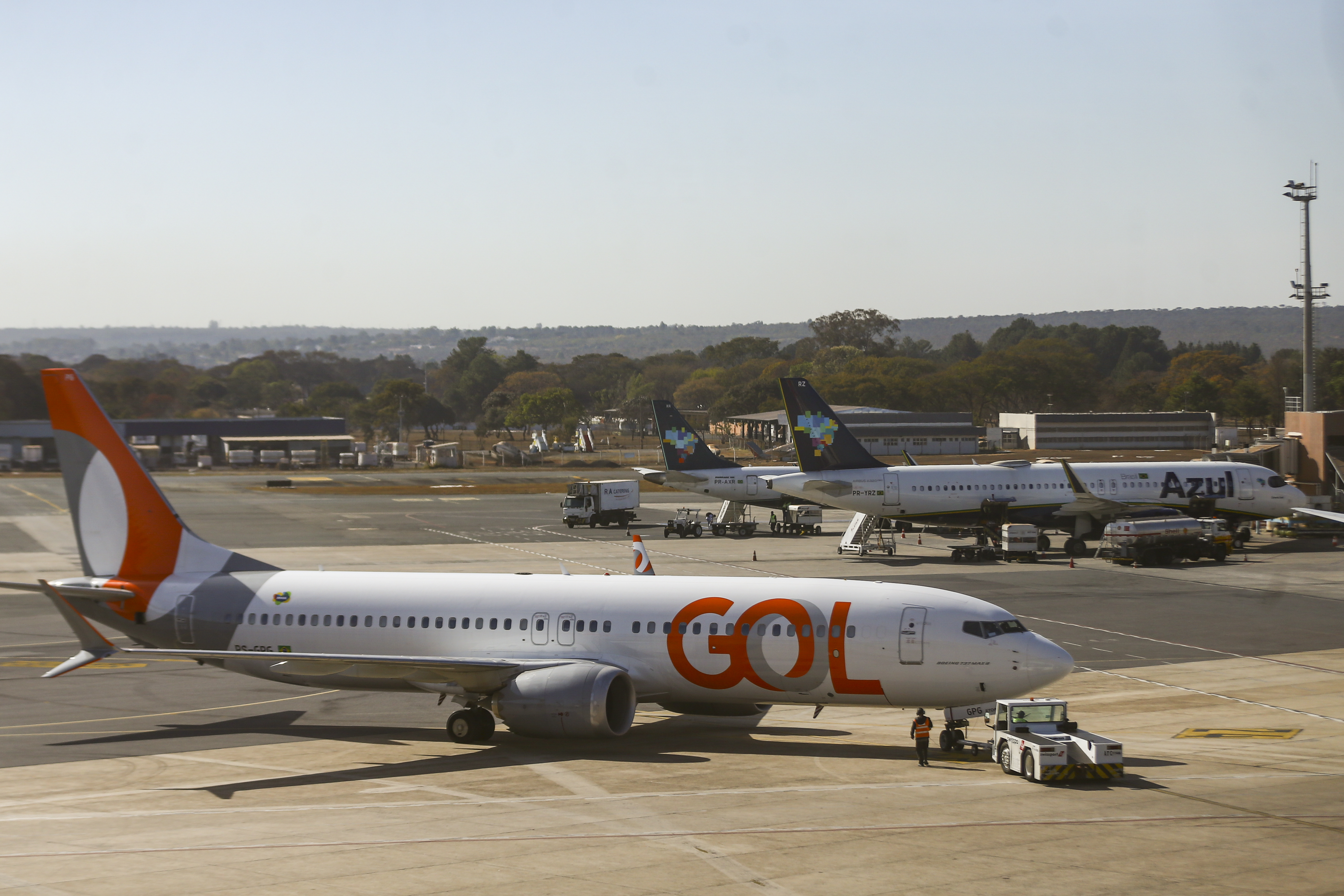 Gol estava em recuperação judicial desde 2024. Movimentação de aviões comerciais no aeroporto de Brasília. (Foto: Marcelo Camargo/Agência Brasil)