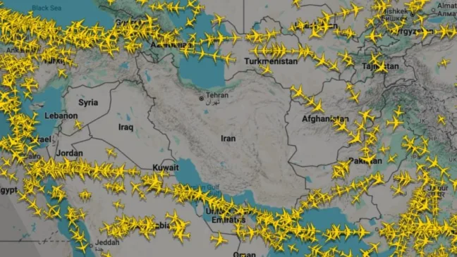 Foto: Reprodução/ Flightradar24