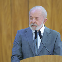 Lula durante declaração conjunta à imprensa

(Foto: Fabio Rodrigues-Pozzebom/ Agência Brasil)