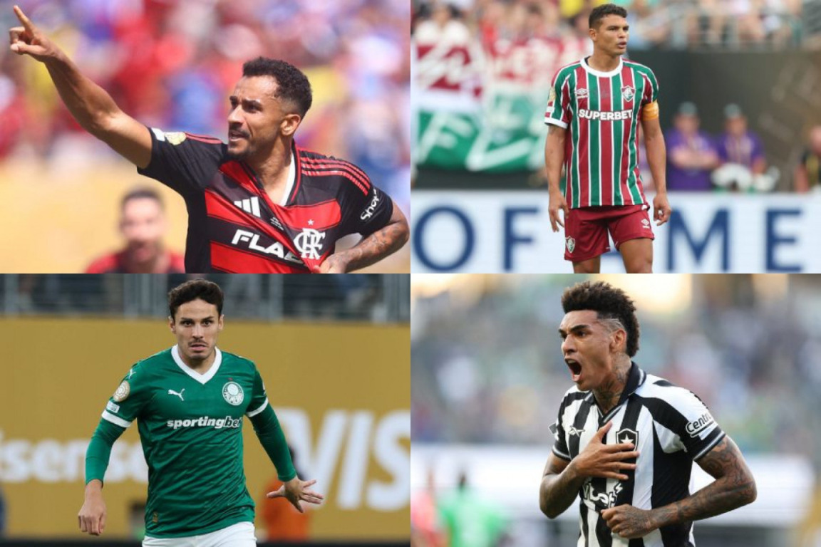 Gilvan de Souza/Flamengo, Marcelo Gonçalves/ Fluminense FC, Cesar Greco/Palmeiras e Vitor Silva/Botafogo) Gilvan de Souza/Flamengo, Marcelo Gonçalves/ Fluminense FC, Cesar Greco/Palmeiras e Vitor Silva/Botafogo)