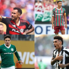 Gilvan de Souza/Flamengo, Marcelo Gonçalves/ Fluminense FC, Cesar Greco/Palmeiras e Vitor Silva/Botafogo)
