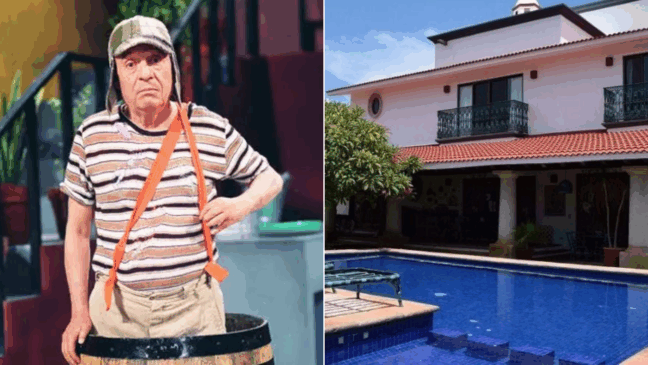A casa em Cancún do ator Roberto Gómez Bolaños (1929-2014), intérprete do personagem Chaves, foi colocada à venda por US$ 2 milhões (Foto: Reprodução)