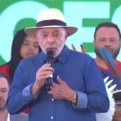 Lula discursou durante um evento em Minas Novas (MG) que reuniu indígenas e quilombolas da região (Foto: reprodução/CanalGov)