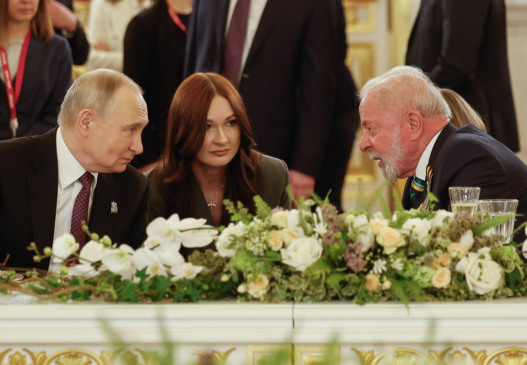 Presidente da República, Luiz Inácio Lula da Silva, durante jantar oferecido pelo Presidente da Federação da Rússia, Vladimir Putin.
Grande Palácio do Kremlin.
(Foto: Ricardo Stuckert / PR)