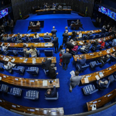 Plenário do Senado Federal durante sessão deliberativa ordinária. Ordem do dia. 

(Foto: Marcos Oliveira/Agência Senado)