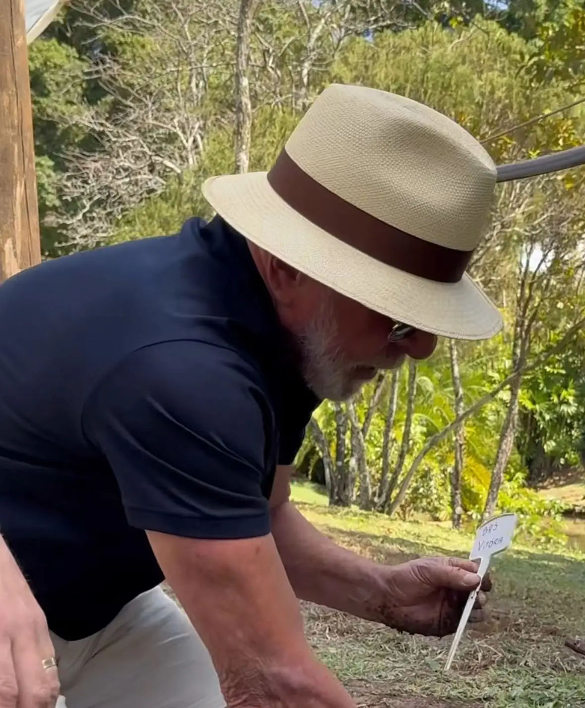 Lula planta árvore no Alvorada e convida Trump para conversar: “não plantamos ódio”
