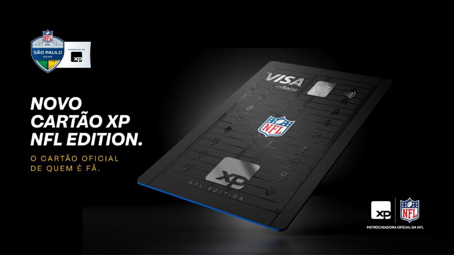 XP lança cartão temático da NFL com edição limitada XP lança cartão temático da NFL com edição limitada
