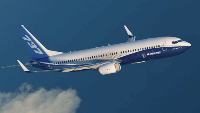 Imagem do avião Boeing 737-800 similar ao que caiu na China. Foto: Reprodução/Boeing
