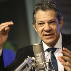 O ministro da Fazenda, Fernando Haddad, participa do programa "Bom Dia, Ministro". (Foto: Marcelo Camargo/Agência Brasil)