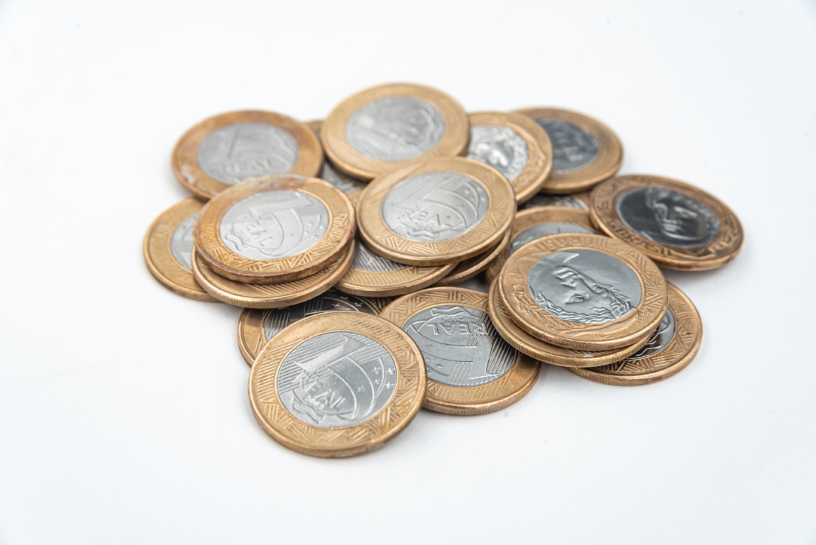 Money - Brazilian Coins - 1 Real/ Foto: Freepik