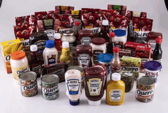 Portfólio da Kraft Heinz, no Brasil. Foto: Divulgação
