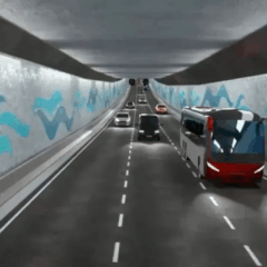 Projeto do Túnel Santos-Guarujá. Foto: Reprodução/YouTube/MPor