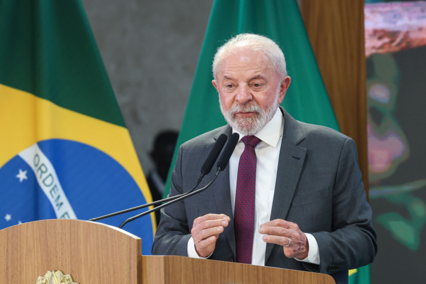 O presidente Luiz Inácio Lula da Silva participa de cerimonia de sanção dos projetos que formaliza PRONAF e Plano Safra como políticas de estado.
Foto: Valter Campanato/Agência Brasil