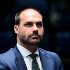 Segundo Eduardo, o encontro demonstraria uma suposta submissão do petista à “força inequívoca” de Trump - Foto: Pedro França/Agência Senado
