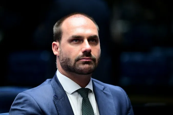 Segundo Eduardo, o encontro demonstraria uma suposta submissão do petista à “força inequívoca” de Trump - Foto: Pedro França/Agência Senado
