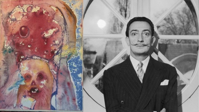 Obra de Salvador Dalí que foi leiloada (Foto: reprodução/ Aventuras na História)