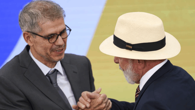 Brasília (DF), 14/01/2025 - O presidente Luiz Inácio Lula da Silva dá posse a Sidônio Palmeira como ministro da Secretaria de Comunicação Social da Presidência, em cerimônia no Palácio do Planalto. Foto: Marcelo Camargo/Agência Brasil