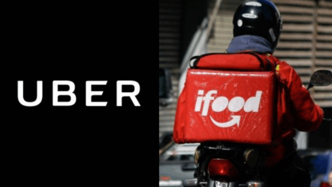 Uber Divulgação/ Ifood Divulgação
