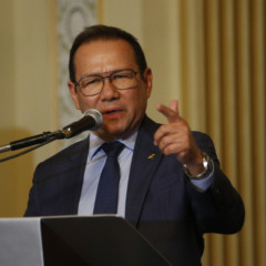 Ex-presidente da Caixa Econômica Federal, Nelson Souza, fala sobre a retomada do projeto Porto Maravilha, no Palácio da Cidade, em 2018. (Foto: Fernando Frazão/Agência Brasil)