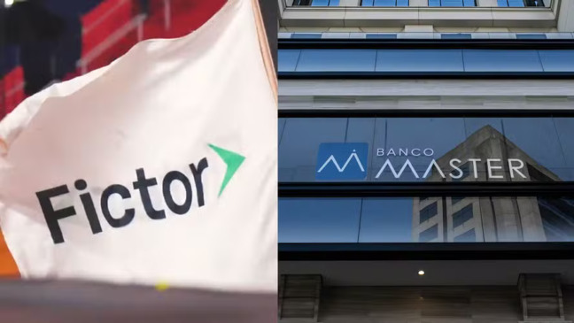 Holding Fictor anuncia compra do Banco Master — Foto: Montagem / Reprodução e Agência O Globo
