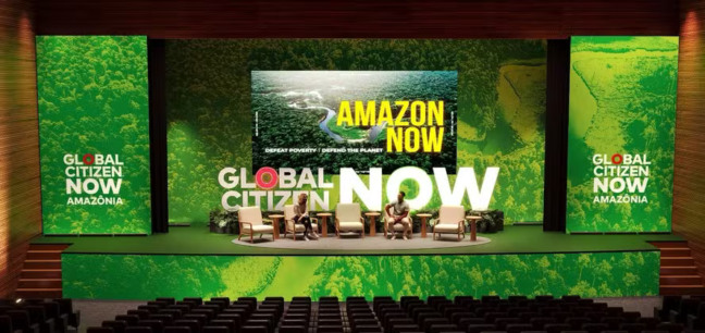 Palco do Global Citizen Now: Amazônia, em Belém. — Foto: Divulgação
