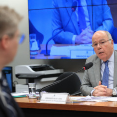 Reunião da Comissão de Relações Exteriores e de Defesa Nacional da Câmara para ouvir o ministro das Relações Exteriores, Mauro Vieira. (Foto: Lula Marques/ Agência Brasil)